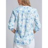 Jones New York Plus Size Print V-Neck Pleated Kelly Blouse - 3 of 3