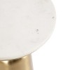 Kate and Laurel Cardina Round Drink Table, 10x10x22, White - 3 of 4