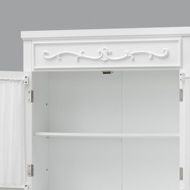 Teamson Home Clara Over the Toilet Space Saver Storage Cabinet with Double Doors White - Elegant Home Fashions, 6 of 7