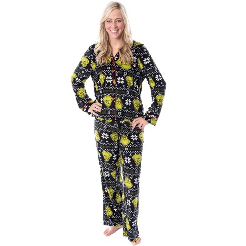 Dr. Seuss Womens' The Grinch Who Stole Christmas New Nice Lounge Pajama  Sets : Target