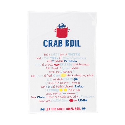 C&F Home Crab Boil Printed Flour Sack Kitchen Towel Dishtowel