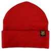 Harry potter Gryffindor Embroidered Cut Felt Jacquard Red and Yellow Acrylic Knit Beanie hat and Glomitt Combo - 4 of 4