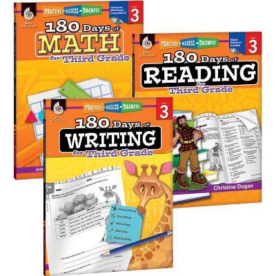 180 Days of Reading, Writing and Math for Third Grade 3-Book Set - (180 Days of Practice) by  Christine Dugan & Kristi Sturgeon & Jodene Smith