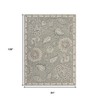 5' Gray Round Wool Hand Tufted Area Rug - 3 of 4