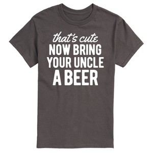 Men's - Instant Message - That's Cute Now Bring Your Uncle A Beer Short Sleeve Graphic T-Shirt - 1 of 4