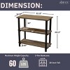 31" Pomona 2 Shelf Bookshelf Metal and Solid Wood Natural - Alaterre Furniture - 4 of 4