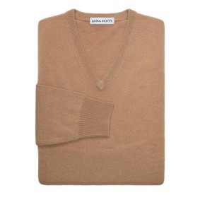 Lona Scott Men's Pure Cashmere V-Neck Sweater - 1 of 4
