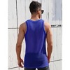 Men's Mesh Tank Top Fishnet Fitted Sleeveless Muscle Round Neck Top - 2 of 4