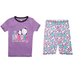 Just Love Pajamas for Girls Snug-Fit Cotton Girls PJ Set Short Sleeve Tee & Shorts - 1 of 1