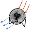 Vie Air 9 Inch High Velocity Tilting 3 Speed Metal Floor Fan - 4 of 4