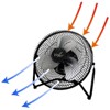 Vie Air 9 Inch High Velocity Tilting 3 Speed Metal Floor Fan - image 4 of 4