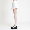 Anna-Kaci Women's Sheer Tights with Crisscross Lace-Up Detail and Opaque Lower Leg Design - 2 of 4
