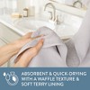TOWN & COUNTRY BASICS 4-Piece Waffle Woven Terry Stripe Washcloth Set - 4 of 4