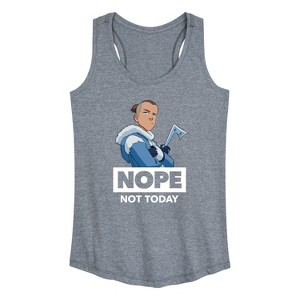 Women's - Avatar: The Last Airbender - Sokka Nope Graphic Racerback Tank - 1 of 4