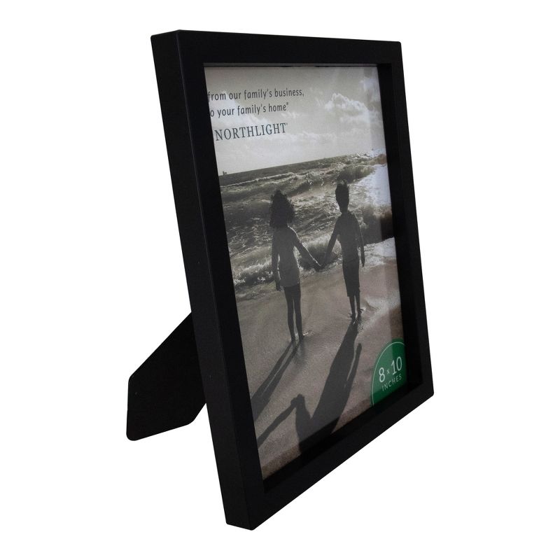 Northlight 10.75" Black Classic Picture Frame with Easel Back for 8" x 10" Photos, 3 of 6
