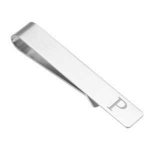 Unique Bargains Stainless Steel Necktie Pinch Letter with Black Gift Box Initial Tie Clip for Men - 1 of 4