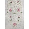 Jiallo Lilac Cottage Rose Embroidered Cutwork Rectangular Table Runner, 12 by 45 inch Table Linen Decor, Water Resistance, Machine Wash safe - image 4 of 4