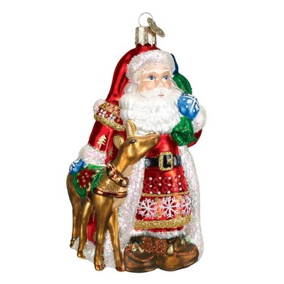 Old World Christmas 5.0 Inch Nordic Santa St. Nicholas Tree Ornaments