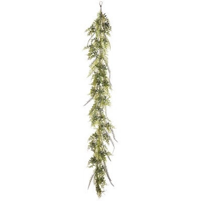 Vickerman 6' Artificial Green Fern Garland.