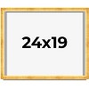 PosterPalooza | Minimalist Shadow Box Gold Picture Frame - UV Acrylic, Backing Board, Hanging Hardware - 2 of 4