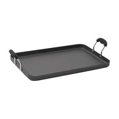 Goodful Cast Aluminum, Ceramic Double Burner Griddle Charcoal Gray : Target