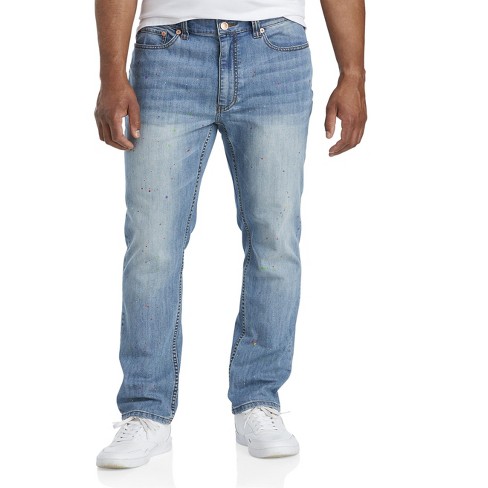 True Nation Tapered-fit Paint Splatter Jeans - Men's Big And Tall - Men ...