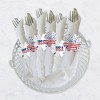 Big Dot of Happiness Stars & Stripes - Patriotic Party Paper Napkin Holder - Napkin Rings - Set of 24 - 3 of 4