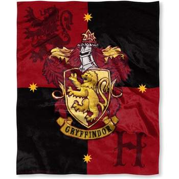 Harry Potter House Crests Silk Touch Throw 50" x 60"- Choose From All 4 Houses
