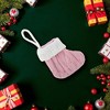 Unique Bargains Christmas Stockings Knitted Fabric 4.13"x4.13" 1 Pc - 2 of 4