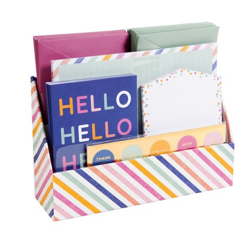 Stationery Desk Set Striped : Target