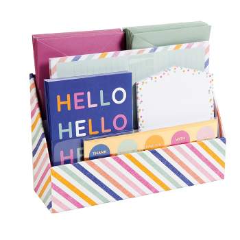 Stationery Desk Set Striped