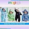Disney Winnie the Pooh Mickey Mouse Lilo & Stitch Nightmare Before Christmas Monsters Inc. Baby Zip Up Coverall Newborn to Infant - 3 of 4