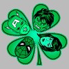 Juniors Womens Marvel St. Patrick's Day Hero Four-Leaf Clover T-Shirt - 2 of 4