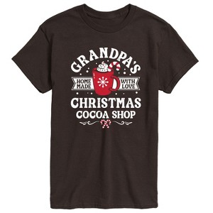 Men's - Instant Message - Grandpas Christmas Cocoa Shop Short Sleeve Graphic T-Shirt - 1 of 4