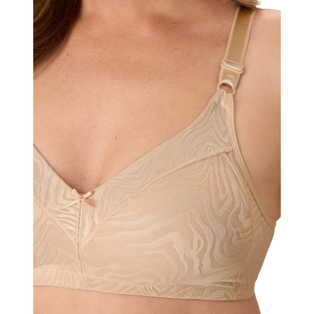 Double Support Lace Wireless Bra - thumbnail 4