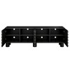 PAGED Modern TV Stand with Cable Holes, Versatile TV Console Table with Rebound Device & 5 Solid Wood Legs for Living Room, Bedroom - 4 of 4