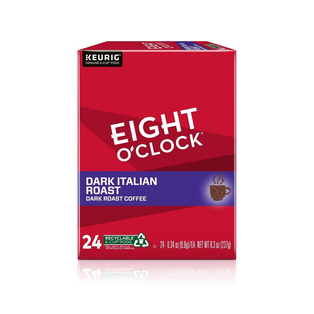 Eight O'Clock Italian Dark Roast Coffee Pods - 24ct