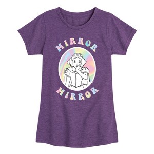Girls' - Disney - Mirror Mirror Fitted Short Sleeve Graphic T-Shirt - 1 of 4