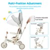 7 in 1 Foldable Baby Tricycle,Tricycle Stroller with Adjustable Removable Canopy - 4 of 4