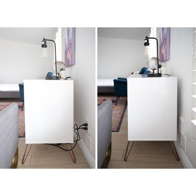 Ultra-Thin White 3-Outlet Concealer with 3 ft Cord