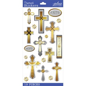 Jolee's Boutique Themed Stickers - Faith Hope Rejoice, 19pcs - 1 of 1