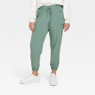 Women's Lined Winter Woven Joggers - All In Motion™ Green Xxl : Target