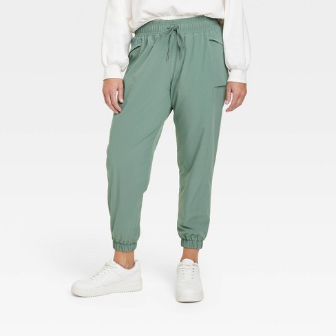 Women's Lined Winter Woven Joggers - All In Motion™ Green Xxl : Target