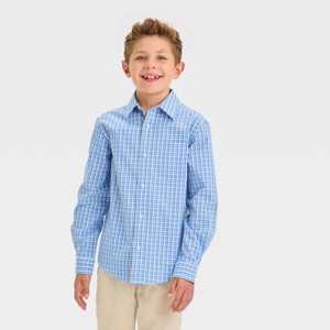 Boys' Long Sleeve Button-Down Shirt - Cat & Jack™ - 1 of 3