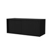 Alilang 31.90 Inch Compact Wall-Mounted Storage Cabinet with Sliding Doors-Black - 4 of 4