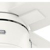 Hunter Fans 52" Beck Lighted Ceiling Fan Fresh White Finish with LED Light Kit - 4 of 4