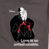 Men's - Disney Villains - Cruella De Vil Love Unfasionable Short Sleeve Graphic T-Shirt - 2 of 4