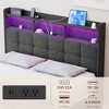 NicBex Full/Queen/King Upholstered Bed Frame with Storage Headboard and 2 Drawers,Platform Bed Frame with LED Light,Charging Station,Easy Assembly - 4 of 4