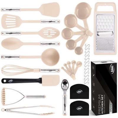 Kaluns Kitchen Utensils Set, 21 Piece Wood And Silicone, Cooking Utensils,  Dishwasher Safe And Heat Resistant Kitchen Tools, Multi : Target