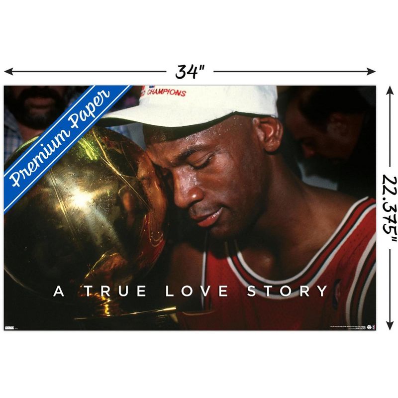 Trends International Michael Jordan - A True Love Story Unframed Wall Poster Prints, 3 of 7